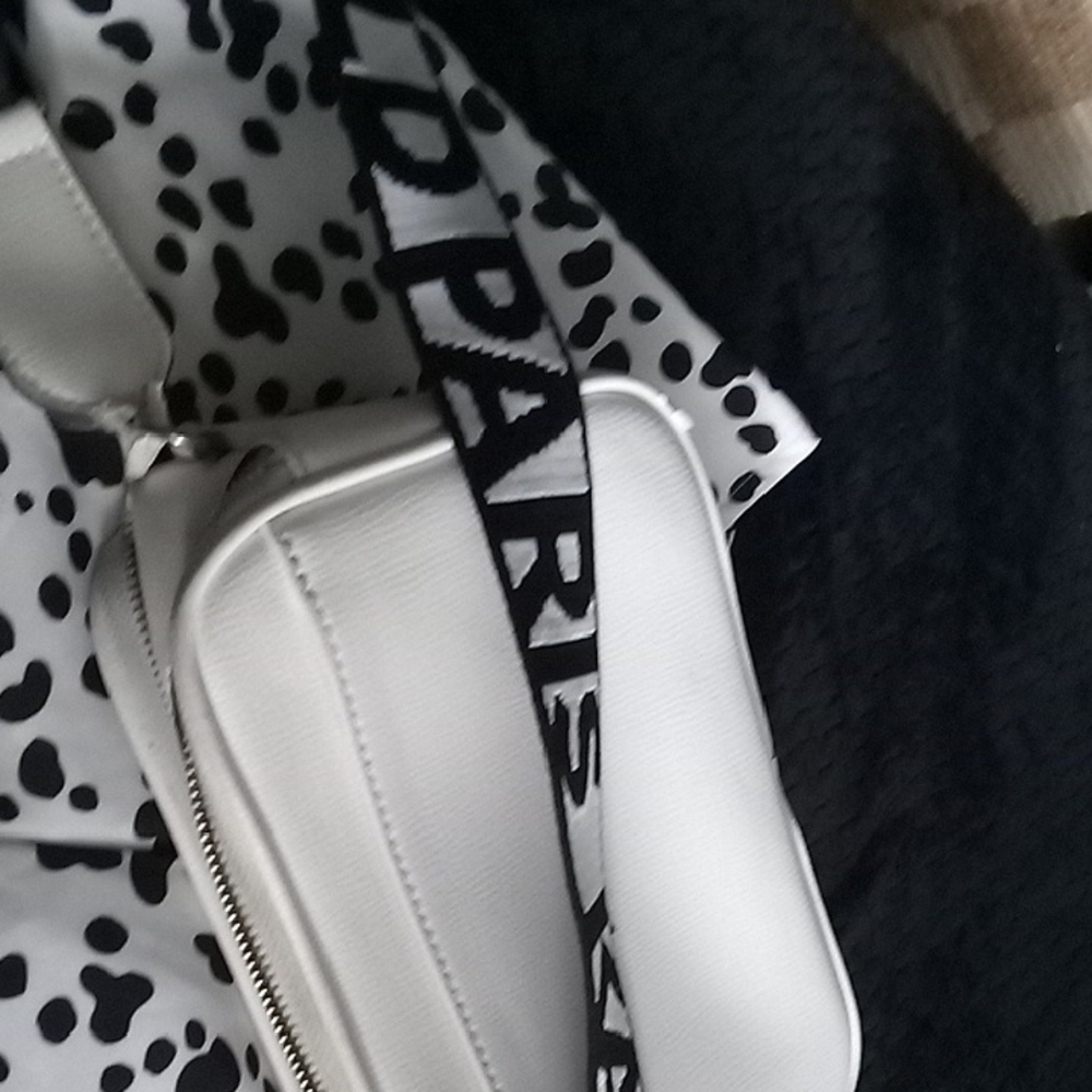 Karl Lagerfeld Silver Logo.Bag. Strap Is Worn Seen In Pic. This Was Gifted To Me - Picture 4 of 9
